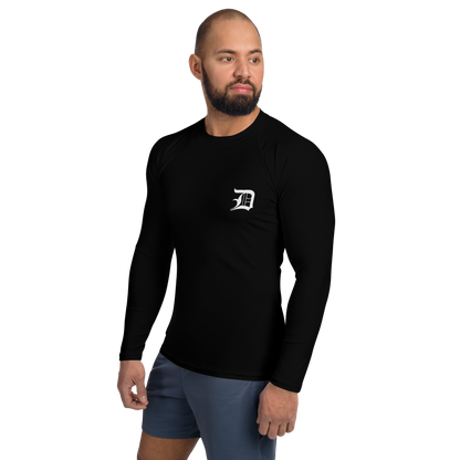 Detroit 'Old English D' Rash Guard | Men's - Black