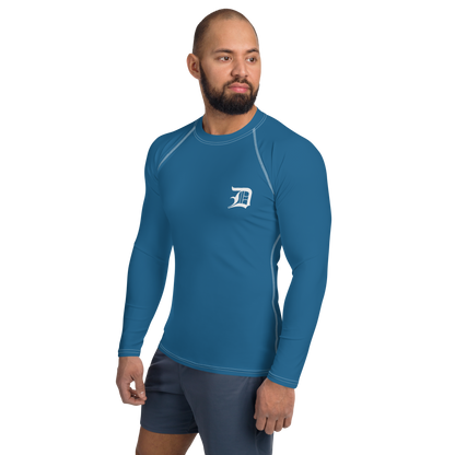 Detroit 'Old English D' Rash Guard | Men's - Blueberry