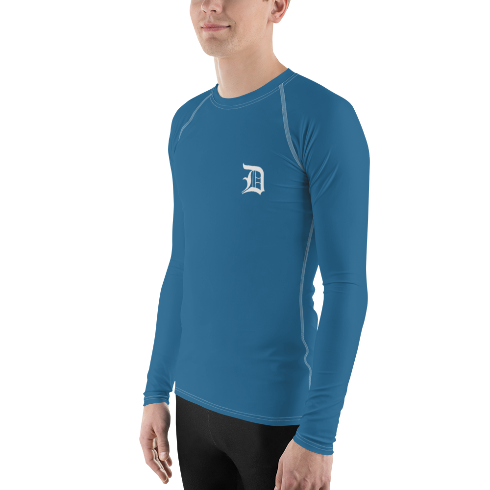 Detroit 'Old English D' Rash Guard | Men's - Blueberry