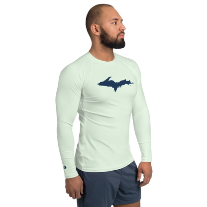 Michigan Upper Peninsula Rash Guard (w/ UP Outline) | Men's - Dew Green