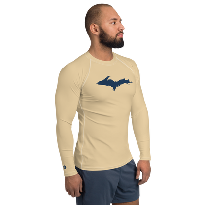 Michigan Upper Peninsula Rash Guard (w/ UP Outline) | Men's - Maple Color