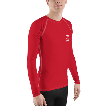 Detroit 'Old English D' Rash Guard | Men's - Aliform Red