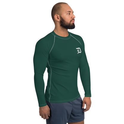 Detroit 'Old English D' Rash Guard | Men's - Laconic Green