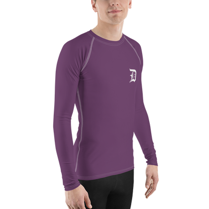 Detroit 'Old English D' Rash Guard | Men's - Plum