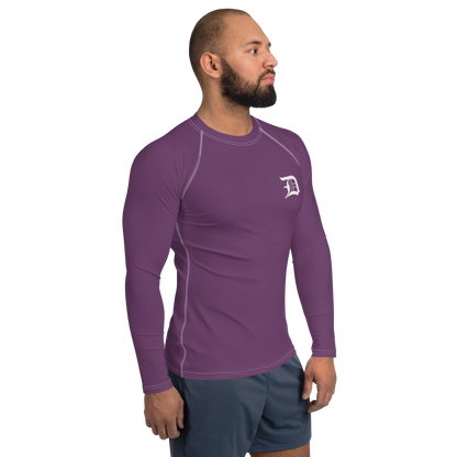 Detroit 'Old English D' Rash Guard | Men's - Plum