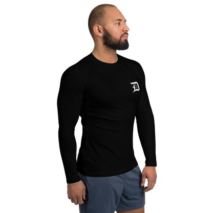 Detroit 'Old English D' Rash Guard | Men's - Black