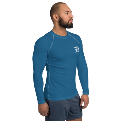 Detroit 'Old English D' Rash Guard | Men's - Blueberry