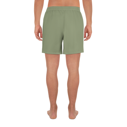 Michigan Upper Peninsula Athletic Shorts (w/ UP USA Outline) | Men's - Beachgrass Green