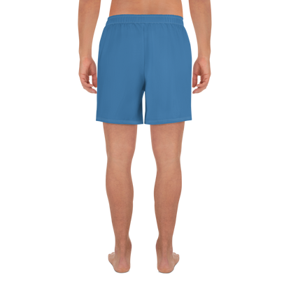 Michigan Upper Peninsula Athletic Shorts (w/ UP USA Flag) | Men's - Lake Superior Blue