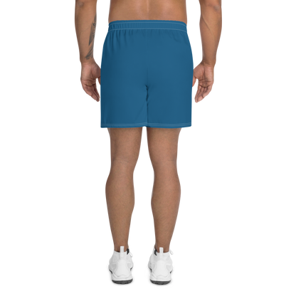 Michigan Upper Peninsula Athletic Shorts (w/ UP USA Flag) | Men's - Blueberry