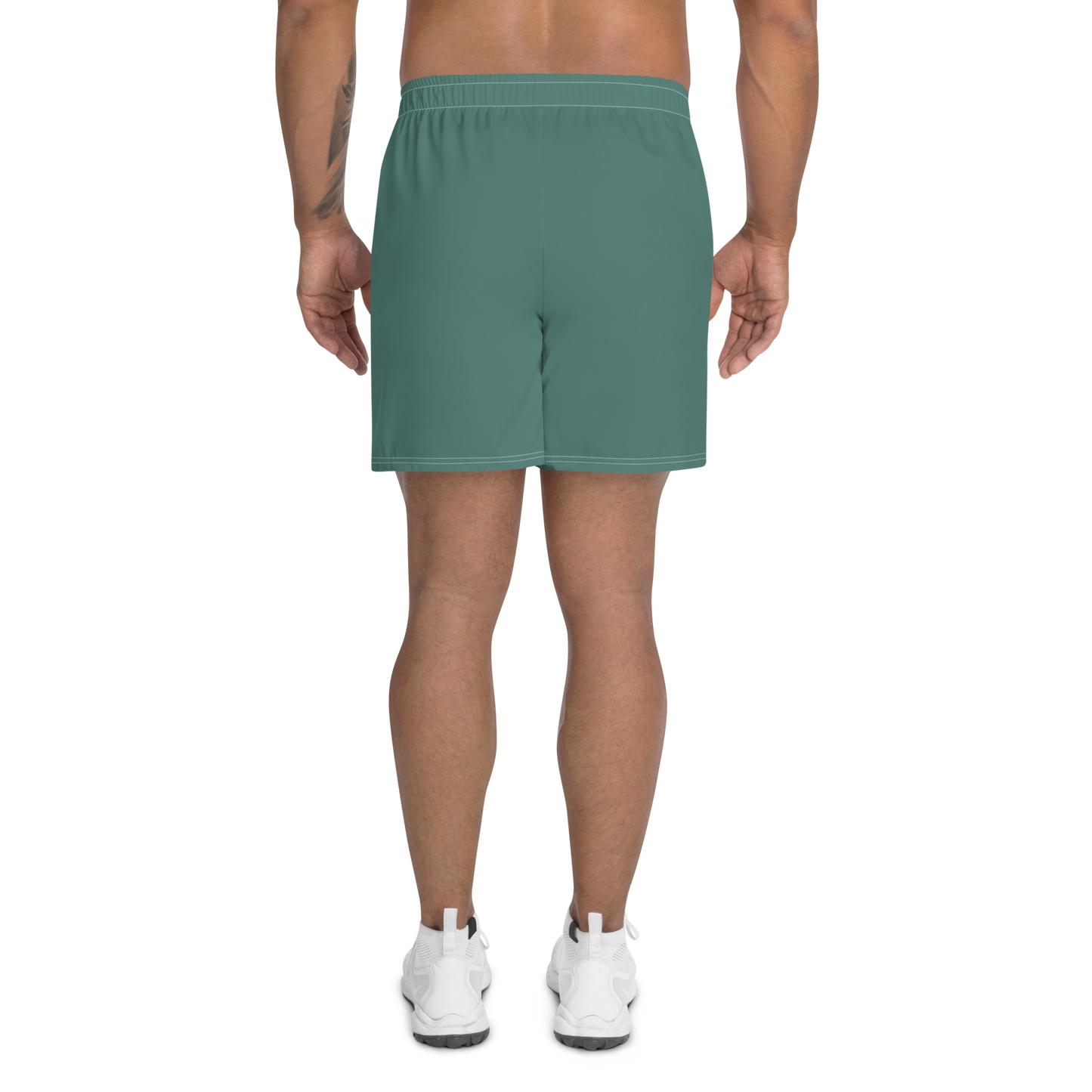 Michigan Upper Peninsula Athletic Shorts (w/ UP USA Flag) | Men's - Copper Green