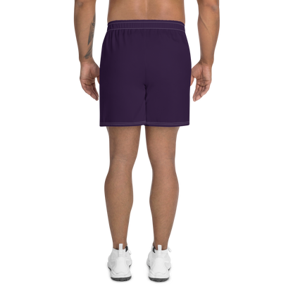 Michigan Upper Peninsula Athletic Shorts (w/ UP USA Flag) | Men's - Blackcurrant