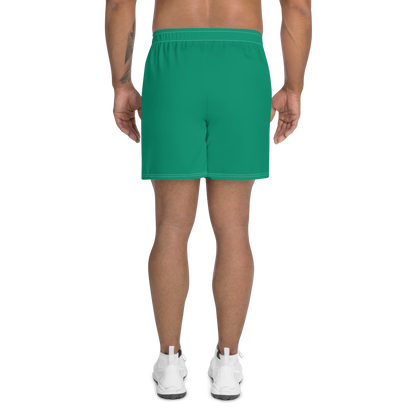 Michigan Upper Peninsula Athletic Shorts (w/ UP USA Flag) | Men's - Emerald Green