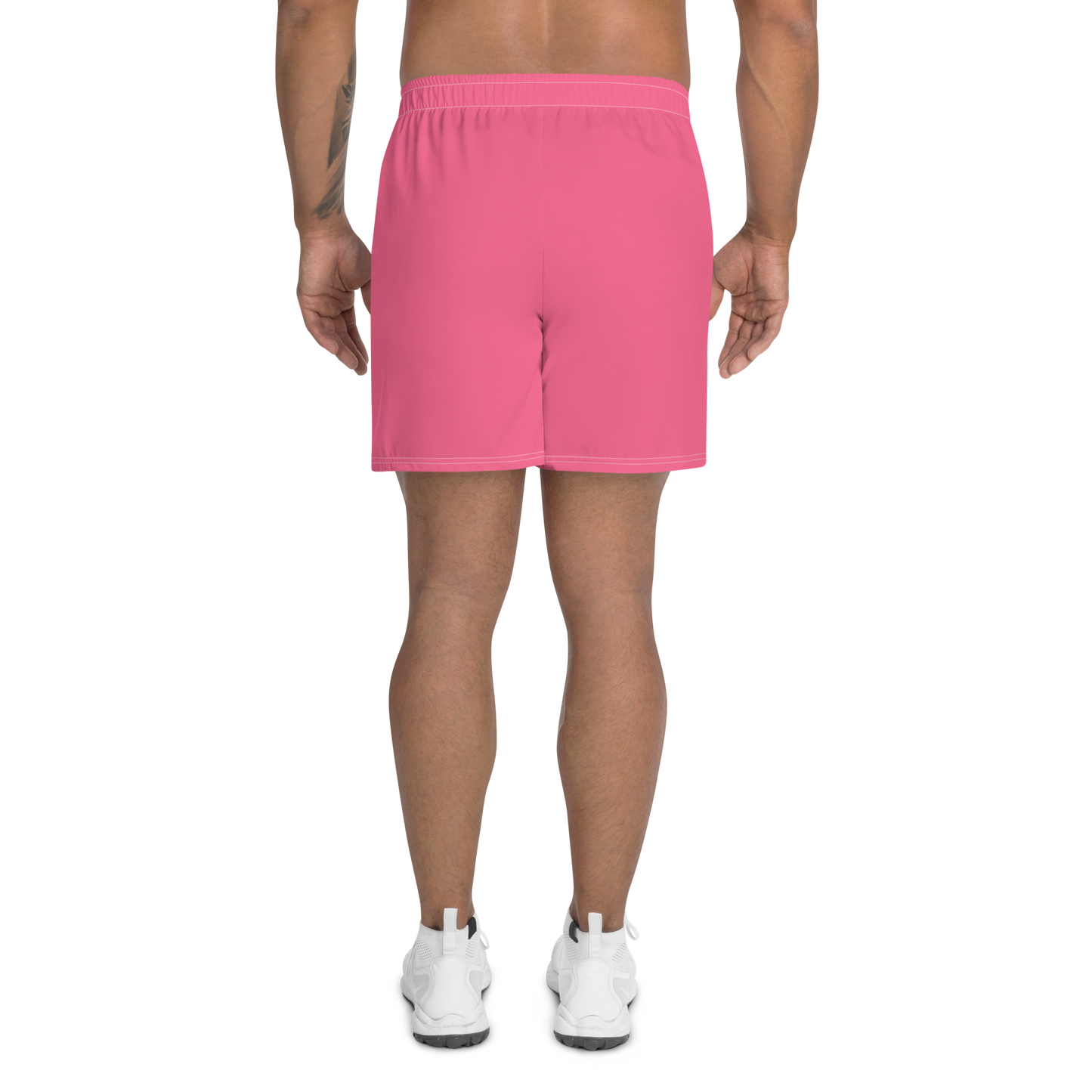 Michigan Upper Peninsula Athletic Shorts (w/ UP USA Flag) | Men's - Rhodochrosite Pink