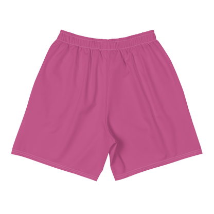 Michigan Upper Peninsula Athletic Shorts (w/ UP USA Flag) | Men's - Apple Blossom Pink