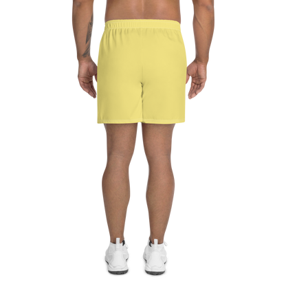 Michigan Upper Peninsula Athletic Shorts (w/ UP USA Flag) | Men's - Cherry Yellow