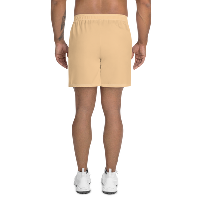 Michigan Upper Peninsula Athletic Shorts (w/ UP USA Flag) | Men's - Pale Apricot