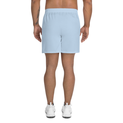 Michigan Upper Peninsula Athletic Shorts (w/ UP USA Flag) | Men's - Light Blue