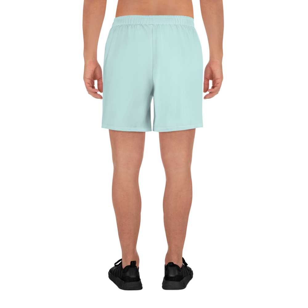 Michigan Upper Peninsula Athletic Shorts (w/ UP USA Flag) | Men's - Cyan