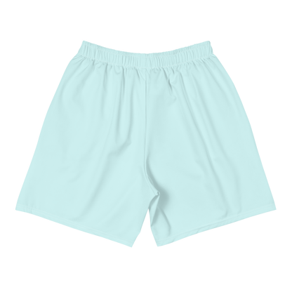 Michigan Upper Peninsula Athletic Shorts (w/ UP USA Flag) | Men's - Cyan