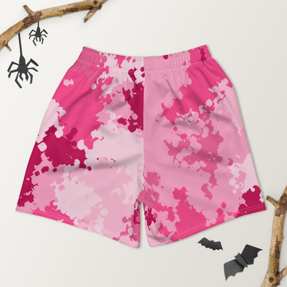 Michigan Upper Peninsula Athletic Shorts (w/ UP USA Flag) | Men's - Pink Camo