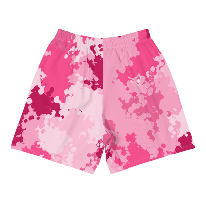 Michigan Upper Peninsula Athletic Shorts (w/ UP USA Flag) | Men's - Pink Camo