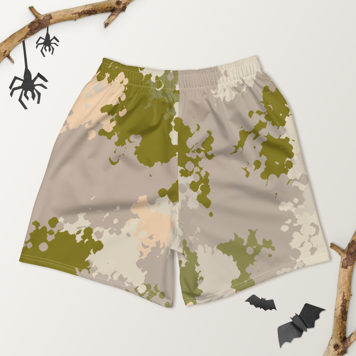 Michigan Upper Peninsula Athletic Shorts (w/ UP USA Flag) | Men's - Rosy Mound Camo