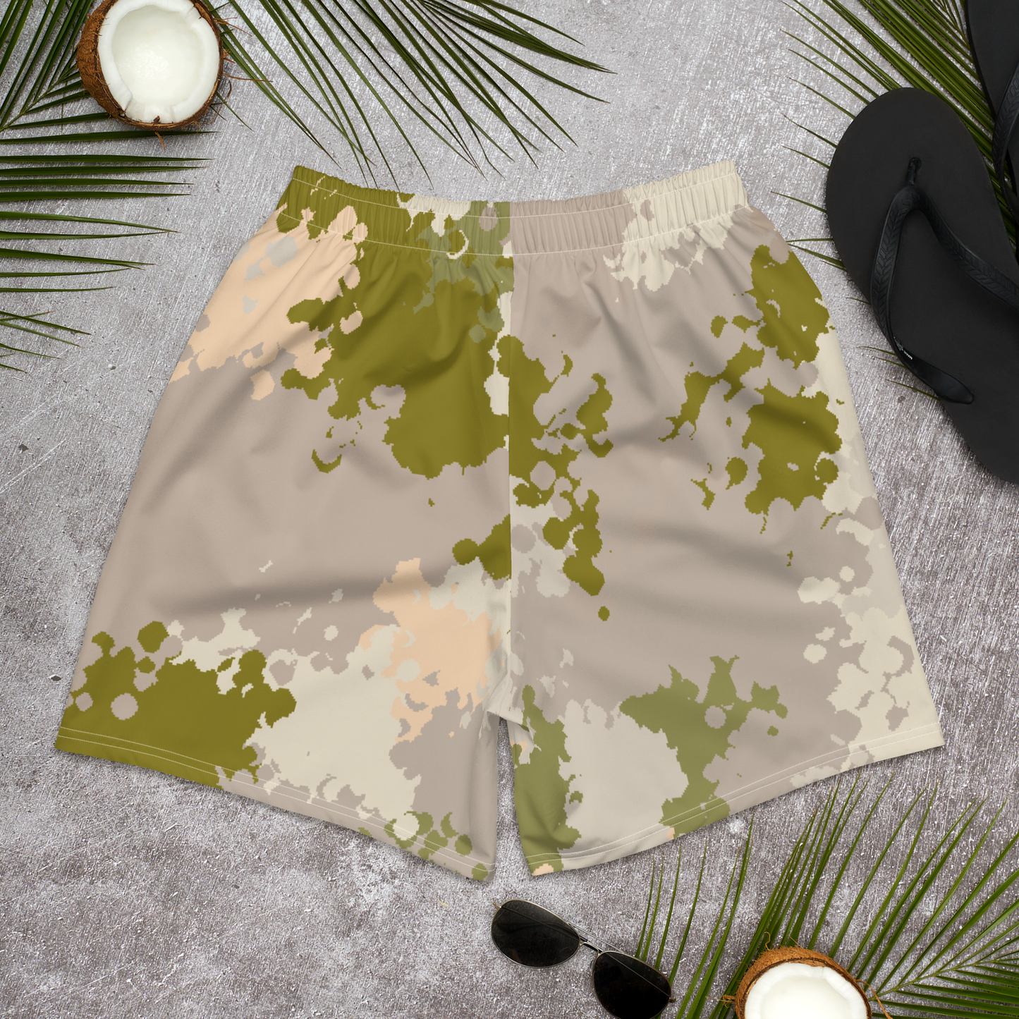 Michigan Upper Peninsula Athletic Shorts (w/ UP USA Flag) | Men's - Rosy Mound Camo