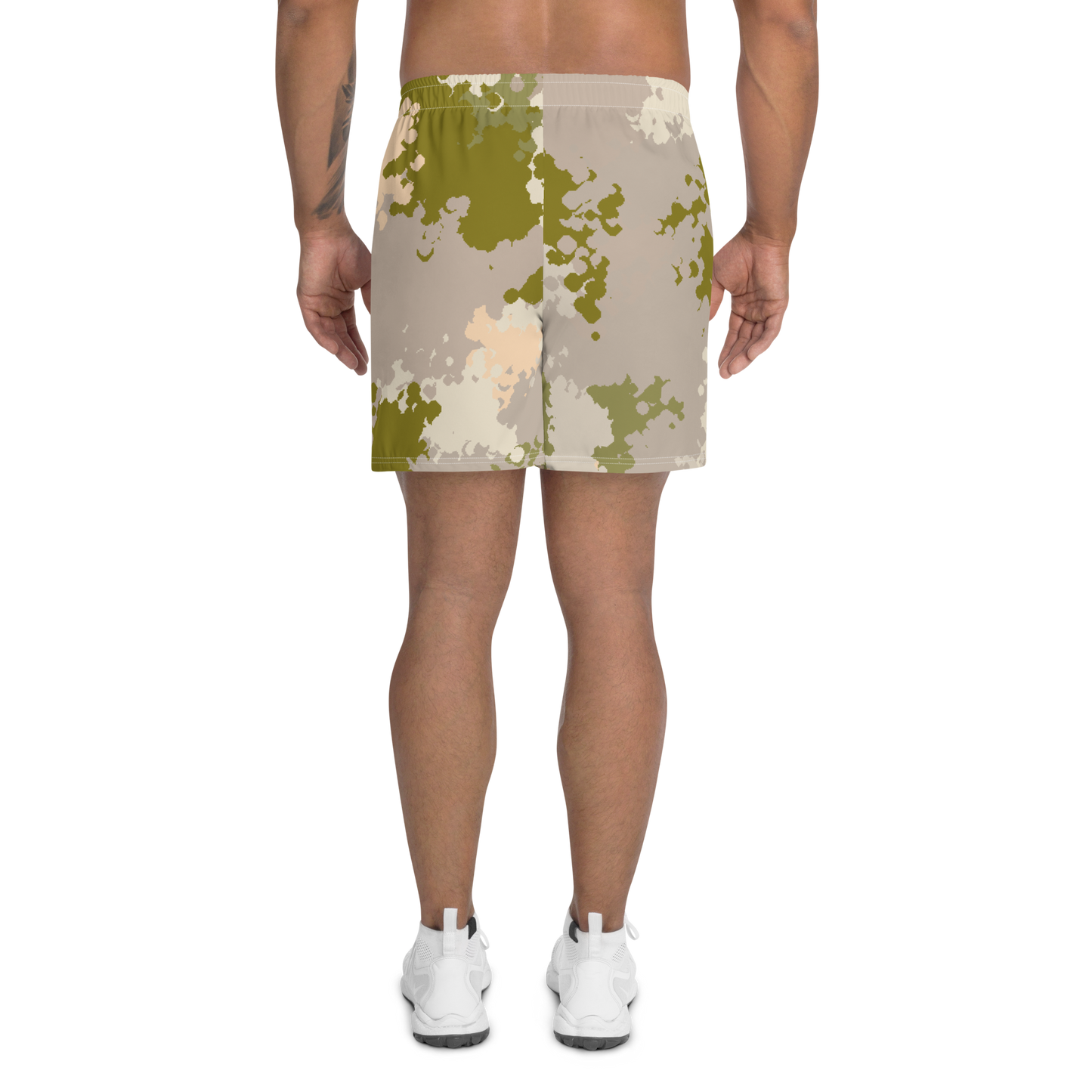 Michigan Upper Peninsula Athletic Shorts (w/ UP USA Flag) | Men's - Rosy Mound Camo