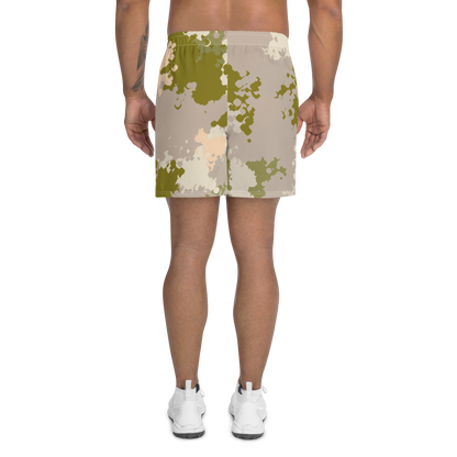 Michigan Upper Peninsula Athletic Shorts (w/ UP USA Flag) | Men's - Rosy Mound Camo