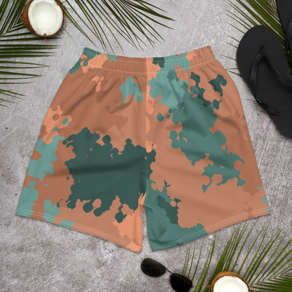 Michigan Upper Peninsula Athletic Shorts (w/ UP USA Flag) | Men's - Copper Country Camo