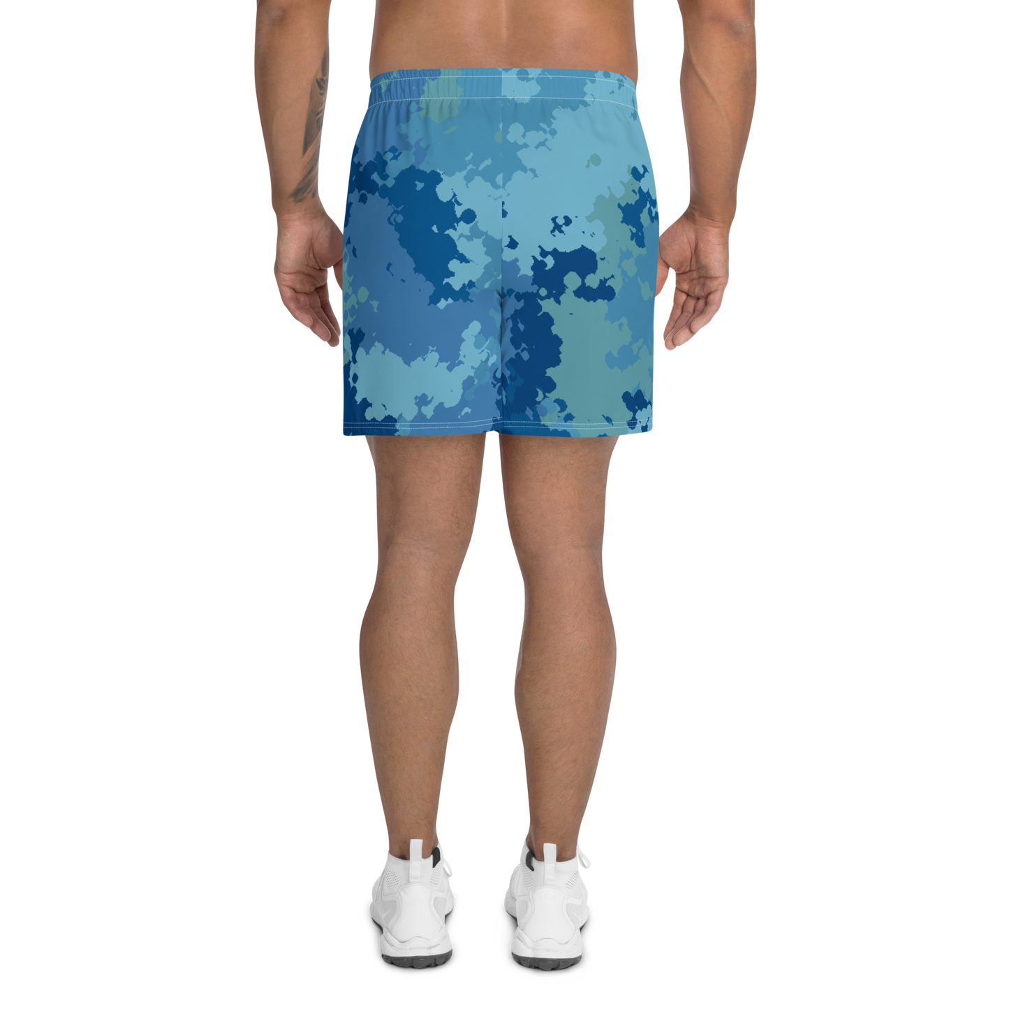 Michigan Upper Peninsula Athletic Shorts (w/ UP USA Flag) | Men's - Great Lakes Camo