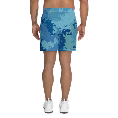 Michigan Upper Peninsula Athletic Shorts (w/ UP USA Flag) | Men's - Great Lakes Camo