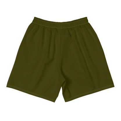 Michigan Upper Peninsula Athletic Shorts (w/ UP USA Flag) | Men's - Military Green