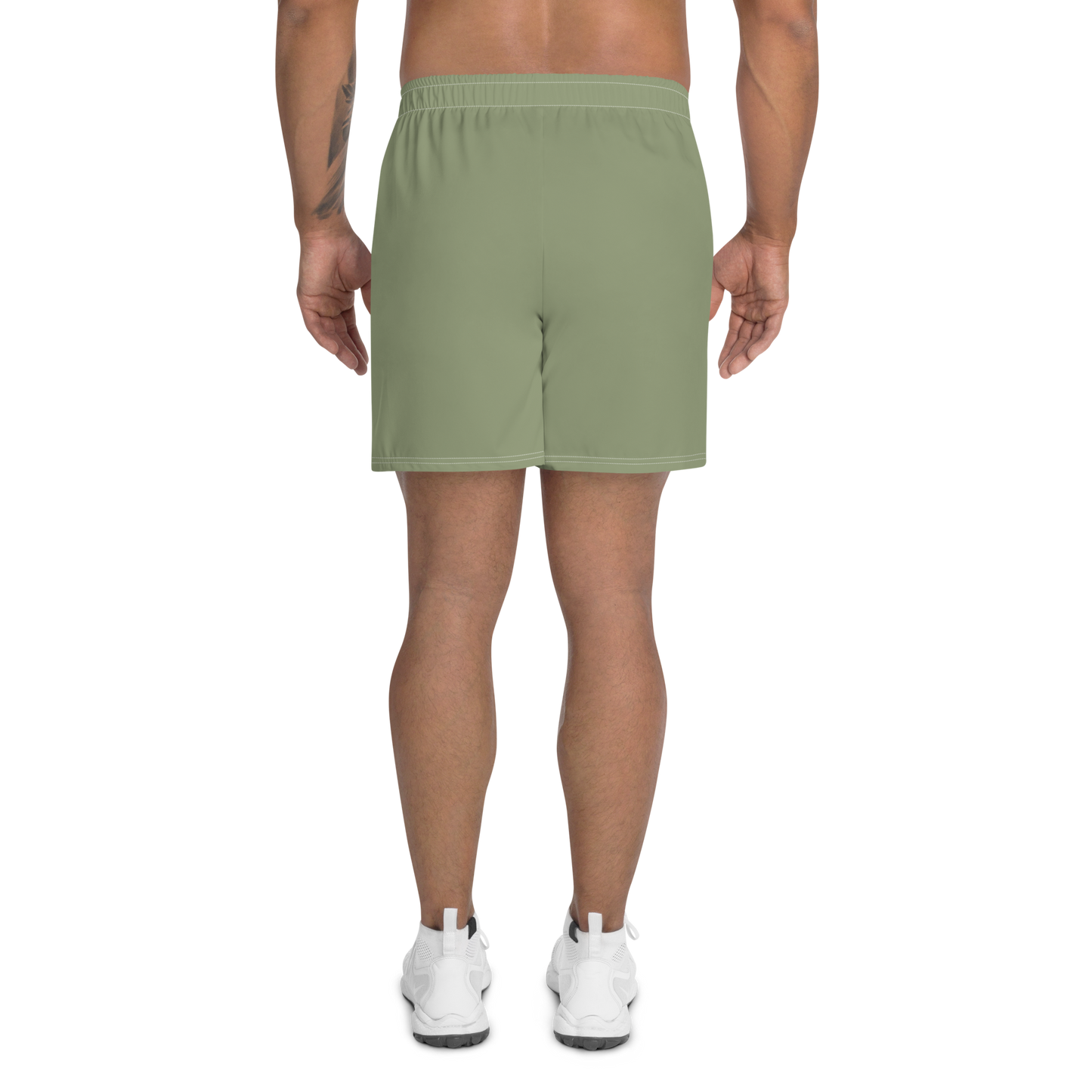 Michigan Upper Peninsula Athletic Shorts (w/ UP USA Flag) | Men's - Beachgrass Green