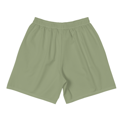 Michigan Upper Peninsula Athletic Shorts (w/ UP USA Flag) | Men's - Beachgrass Green