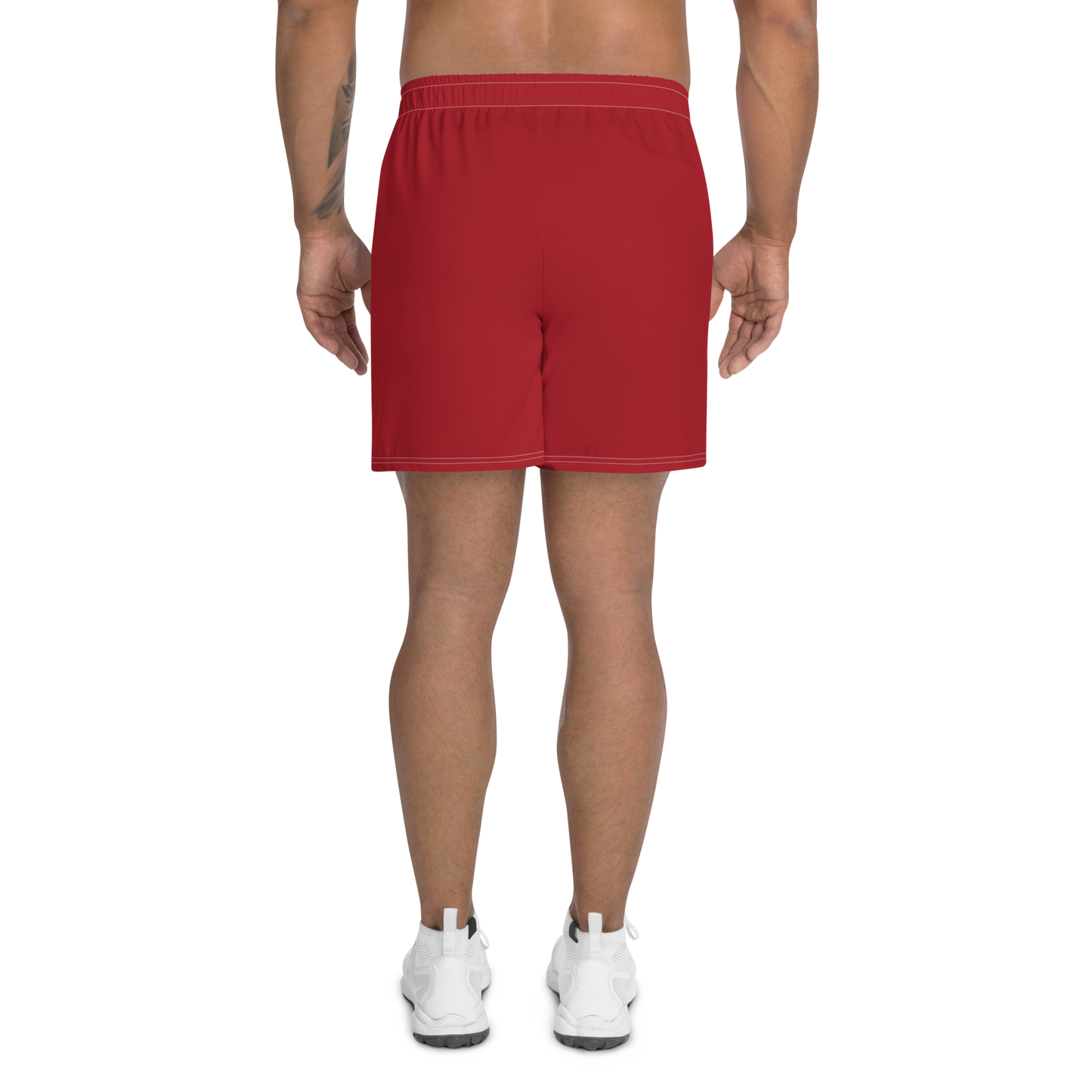 Michigan Upper Peninsula Athletic Shorts (w/ UP USA Flag) | Men's - Thimbleberry Red