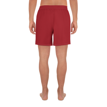 Michigan Upper Peninsula Athletic Shorts (w/ UP USA Flag) | Men's - Thimbleberry Red