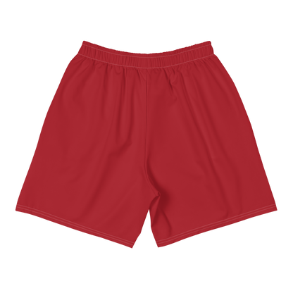 Michigan Upper Peninsula Athletic Shorts (w/ UP USA Flag) | Men's - Thimbleberry Red