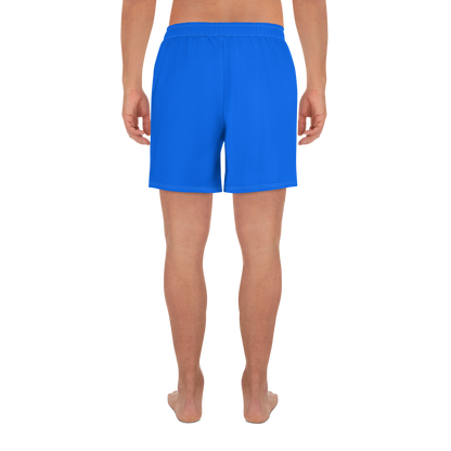 Michigan Upper Peninsula Athletic Shorts (w/ UP USA Flag) | Men's - Motor Town Blue