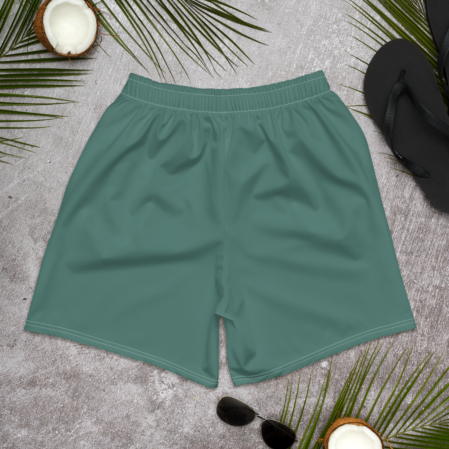 Michigan Upper Peninsula Athletic Shorts (w/ UP USA Flag) | Men's - Copper Green