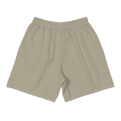 Michigan Upper Peninsula Athletic Shorts (w/ UP USA Flag) | Men's - Petoskey Stone Beige