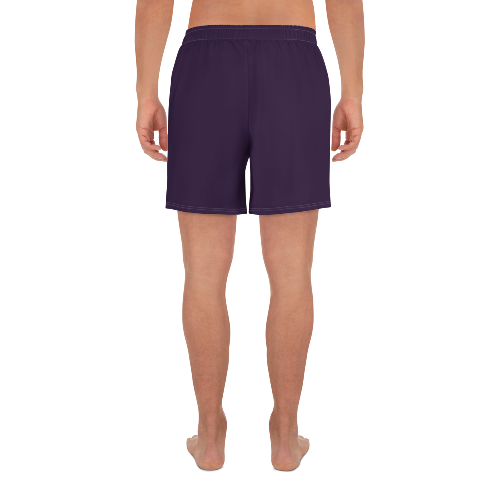 Michigan Upper Peninsula Athletic Shorts (w/ UP USA Flag) | Men's - Blackcurrant