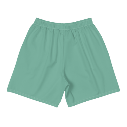 Michigan Upper Peninsula Athletic Shorts (w/ UP USA Flag) | Men's - Metallic Mint Green