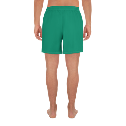 Michigan Upper Peninsula Athletic Shorts (w/ UP USA Flag) | Men's - Emerald Green