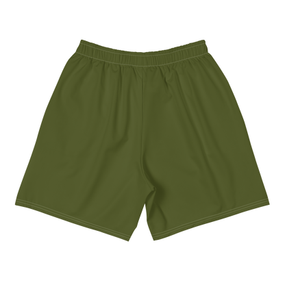 Michigan Upper Peninsula Athletic Shorts (w/ UP USA Flag) | Men's - Army Green