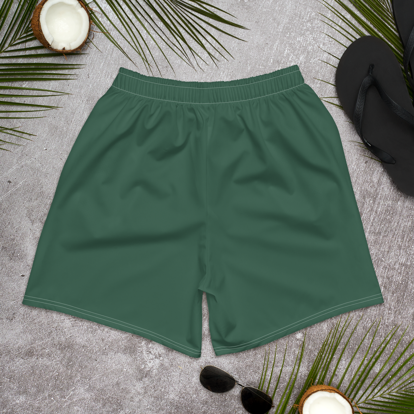 Michigan Upper Peninsula Athletic Shorts (w/ UP USA Flag) | Men's - Ginger Ale Green