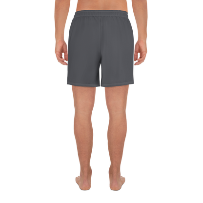 Michigan Upper Peninsula Athletic Shorts (w/ UP USA Flag) | Men's - Iron Ore Grey