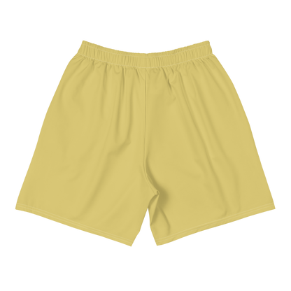 Michigan Upper Peninsula Athletic Shorts (w/ UP USA Flag) | Men's - Plum Yellow