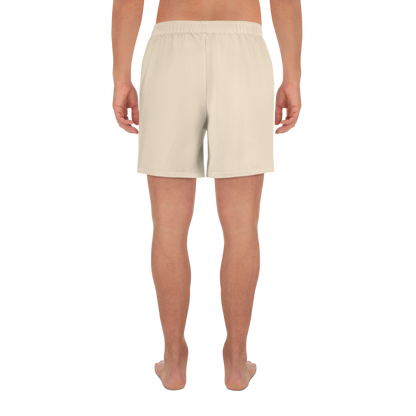 Michigan Upper Peninsula Athletic Shorts (w/ UP USA Flag) | Men's - Champagne White